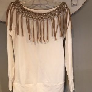 Fun fringe sweatshirt